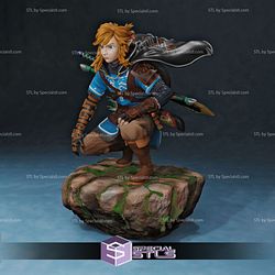 Link 3D Printing Figurine Sitting Pose The Legend of Zelda STL Files