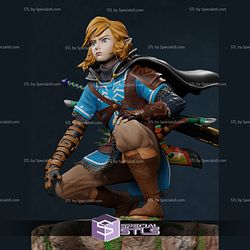 Link 3D Printing Figurine Sitting Pose The Legend of Zelda STL Files