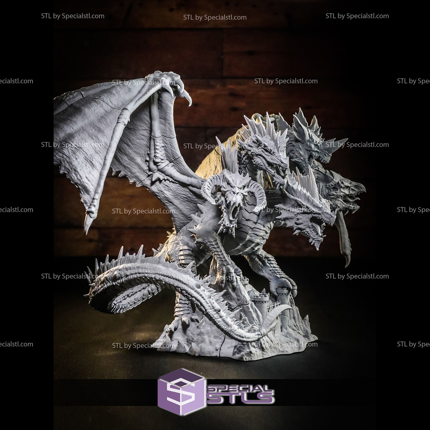 Forebyggelse fusion bunke Tiamat 3D Printing Figurine from Dungeons and Dragons | SpecialSTL