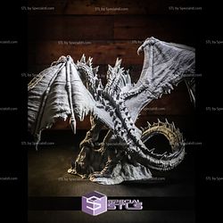 Tiamat 3D Printing Figurine from Dungeons and Dragons