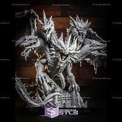 Tiamat 3D Printing Figurine from Dungeons and Dragons