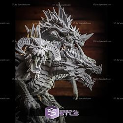 Tiamat 3D Printing Figurine from Dungeons and Dragons