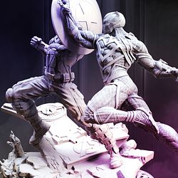 Captain American and Black Panther Diorama