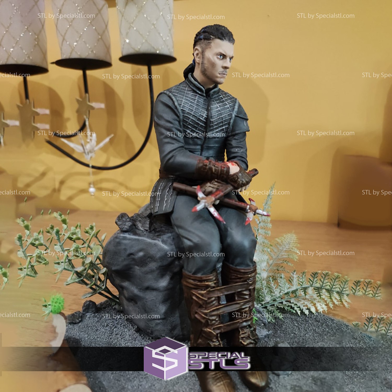 Vikings (Ivar The Boneless) TV Series Figure Tabletop Display