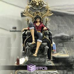 Luffy on Throne from One Piece