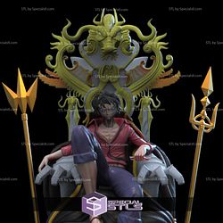 Luffy on Throne from One Piece