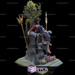 Luffy on Throne from One Piece