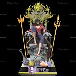 Luffy on Throne from One Piece