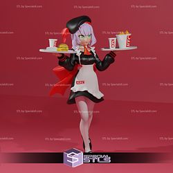 Noelle KFC 3D Printing Figurine V2 Genshin Impact STL Files
