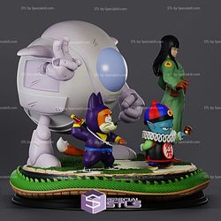 Pilaf Gang 3D Printing Figurine V2 DragonBall STL Files