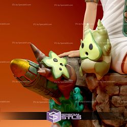 Princess Zelda V5 3D Printing Figurine Sitting Pose The Legend of Zelda STL Files