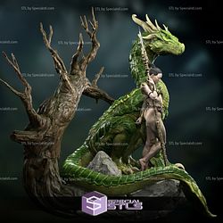 Seraphina and the Dragon Fanart STL Files 3D Printing Figurine