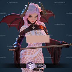 Sexy BDSM Succubus V2 3D Printing Figurine STL Files