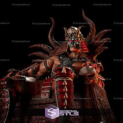 Shao Kahn STL Files on Throne Mortal Kombat 3D Printing Figurine