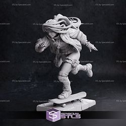 Slink the Skatergirl Fanart STL Files 3D Printing Figurine