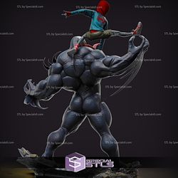 Spiderman Miles Morales and Venom STL Files 3D Printing Figurine
