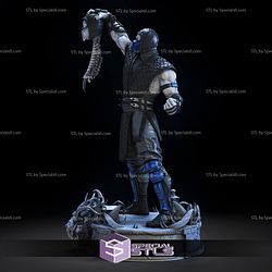 Sub Zero Axe Version STL Files Mortal Kombat 3D Printing Figurine