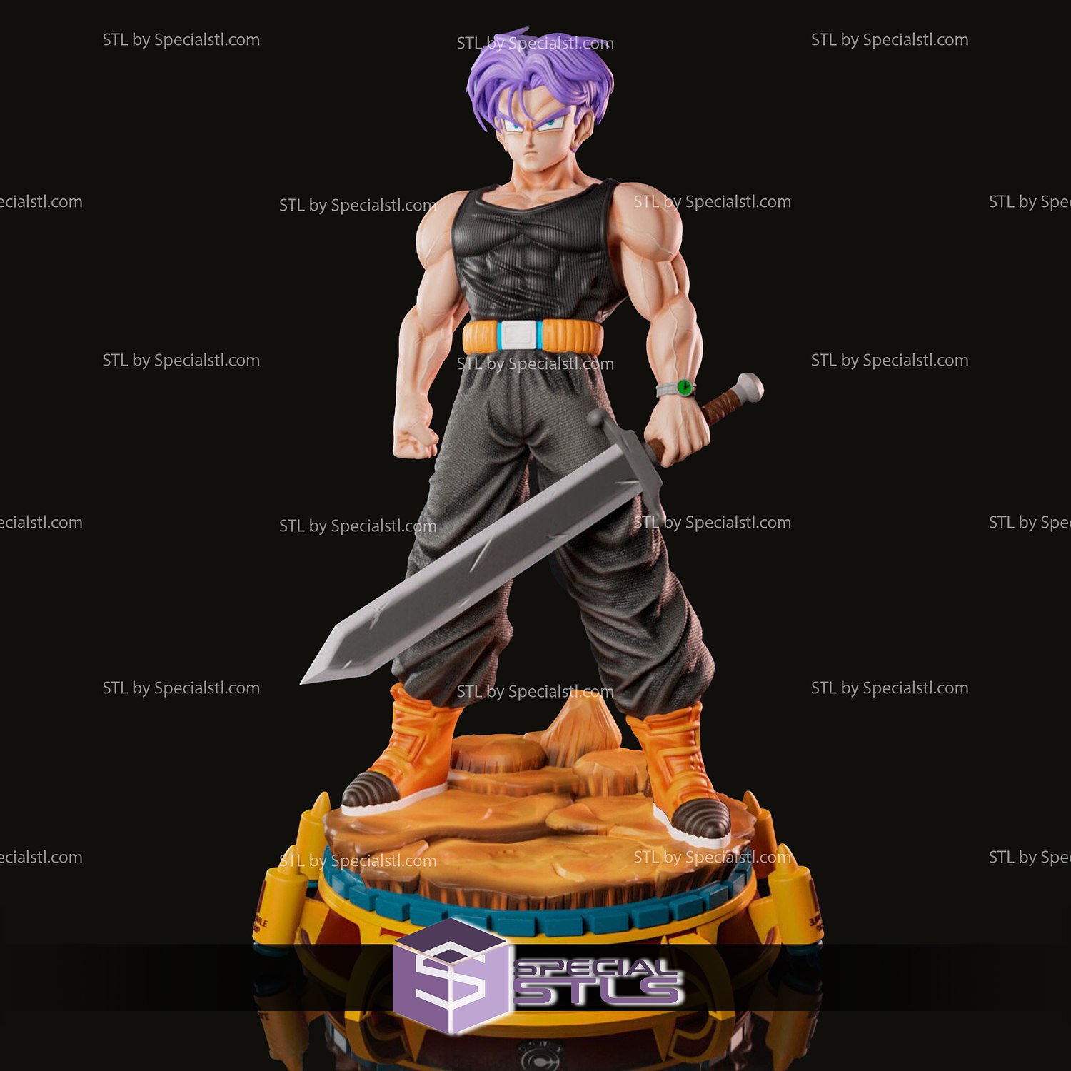 STL file TRUNKS OF THE FUTURE - DRAGON BALL Z・Design to download and 3D  print・Cults