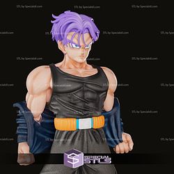 Trunks Future 2 Verison 3D Printing Figurine Dragonball STL Files