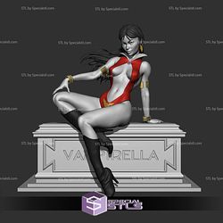Vampirella Sitting Pose STL Files 3D Printing Figurine