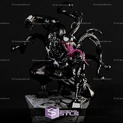 Venom Action Pose V6 3D Printing Figurine Spiderman STL Files