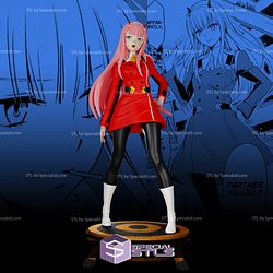 Zero Two V3 3D Printing Figurine Darling In The Franxx STL Files