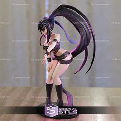 Akeno Himejima 3D Printing Figurine V2 High School DxD STL Files