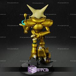 Alakazam STL Files Aries Pokemon Saint Seiya 3D Printing Figurine