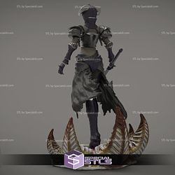 Albedo Warrior 3D Printing Figurine V4 Overlord STL Files