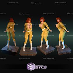 April Oneil Sexy 3D Printing Figurine V2 TMNT STL Files