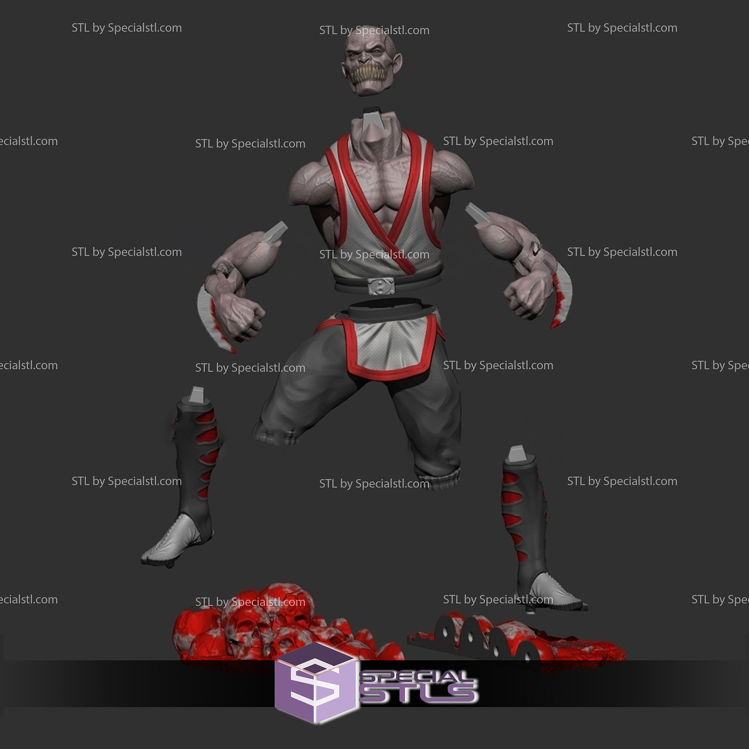 STL file Mortal Kombat Baraka 🦂・3D printer model to download・Cults