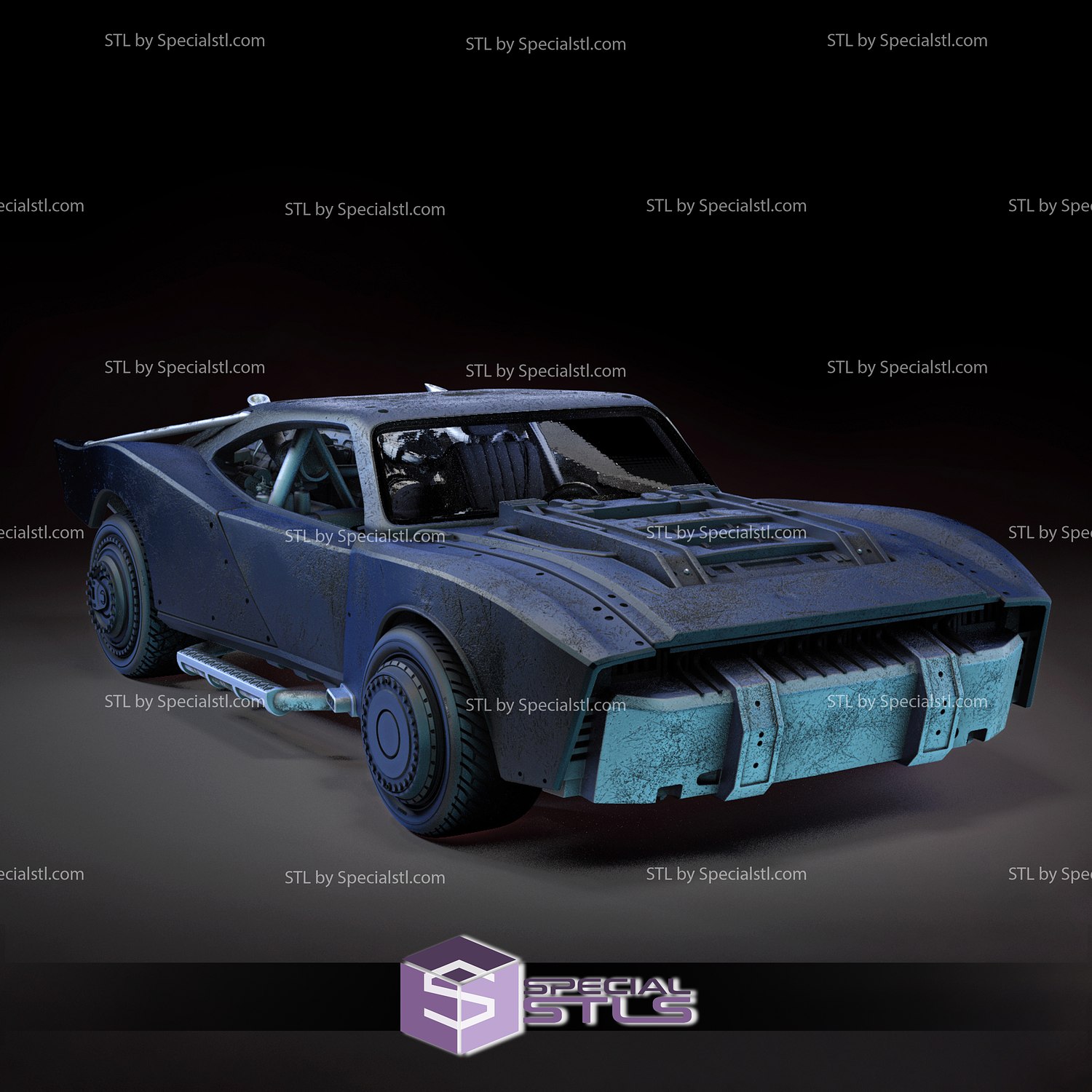Batmobile V3 STL Files 3D Printing Figurine