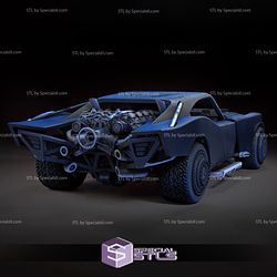 Batmobile V3 STL Files 3D Printing Figurine