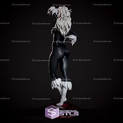 Black Cat Standing V3 3D Printing Figurine STL Files