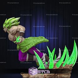 Broly Action Pose V6 3D Printing Figurine Dragonball STL Files