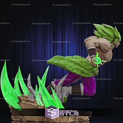 Broly Action Pose V6 3D Printing Figurine Dragonball STL Files