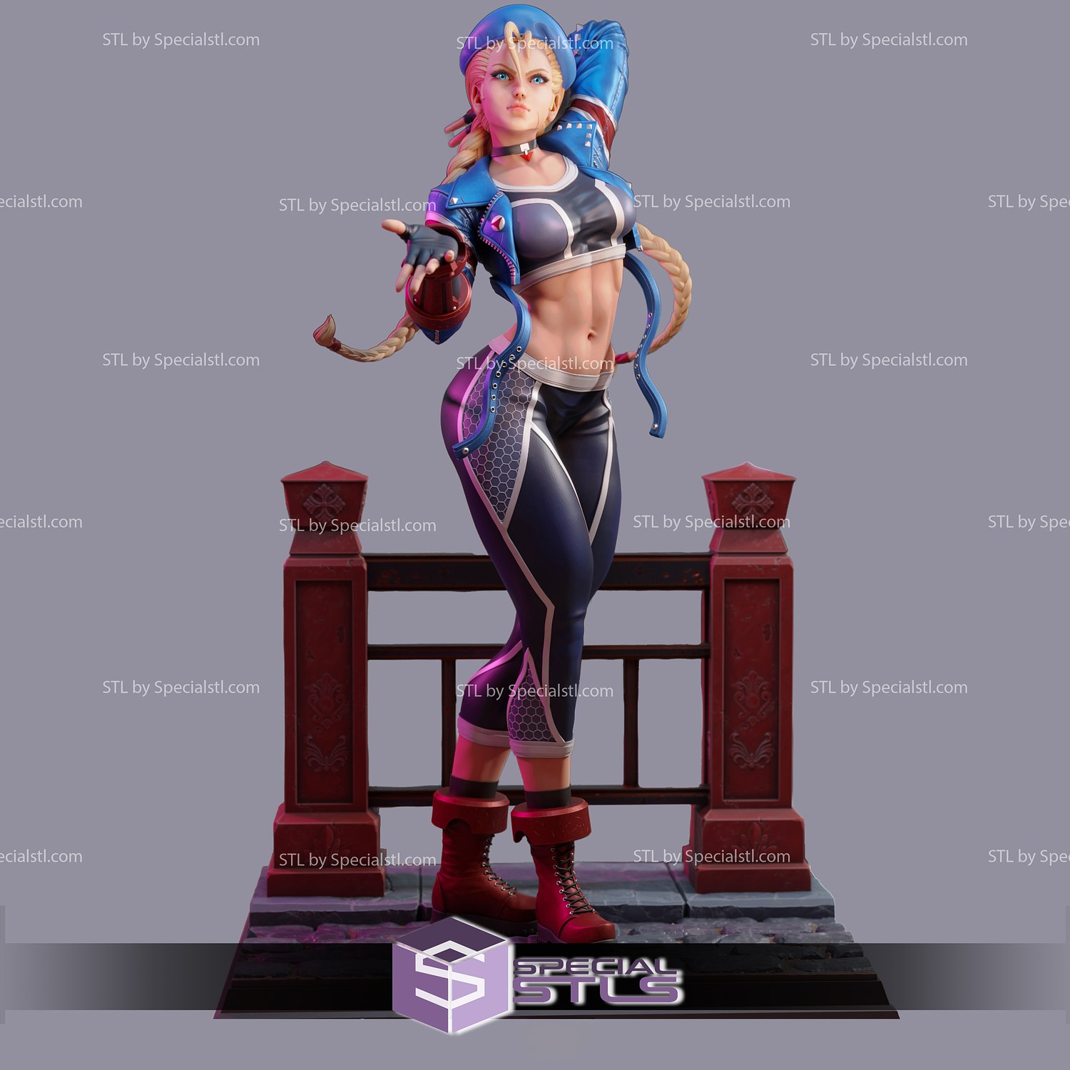 Cammy Lutador de rua 3D model 3D printable