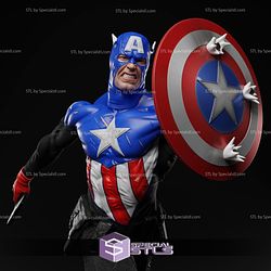 Captain America Bucky Barnes 3D Printing Figurine STL Files