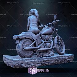 Claire Redfield on Motor 3D Printing Figurine Resident Evil STL Files