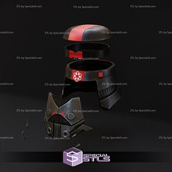 Cosplay STL Files Sith Empire Trooper helmet from The Old Republic