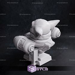 Chibi Grogu STL Files Starwars 3D Printing Figurine