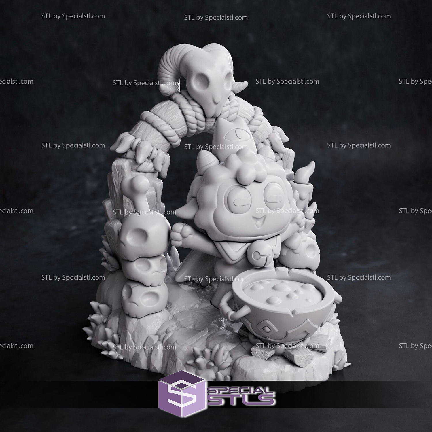 STL file Cult of the Lamb - Lamb ritual figure 🎃・3D printable model to  download・Cults