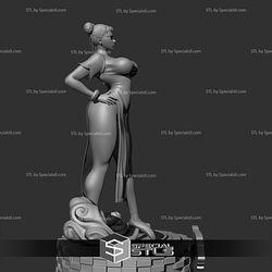 Chun li Standing 3D Printing Figurine V5 Street Fighter STL Files