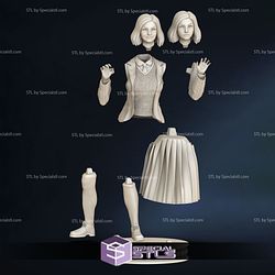 Enid Sinclair STL Files Student Outfit Wednesday 3D Printing Figurine