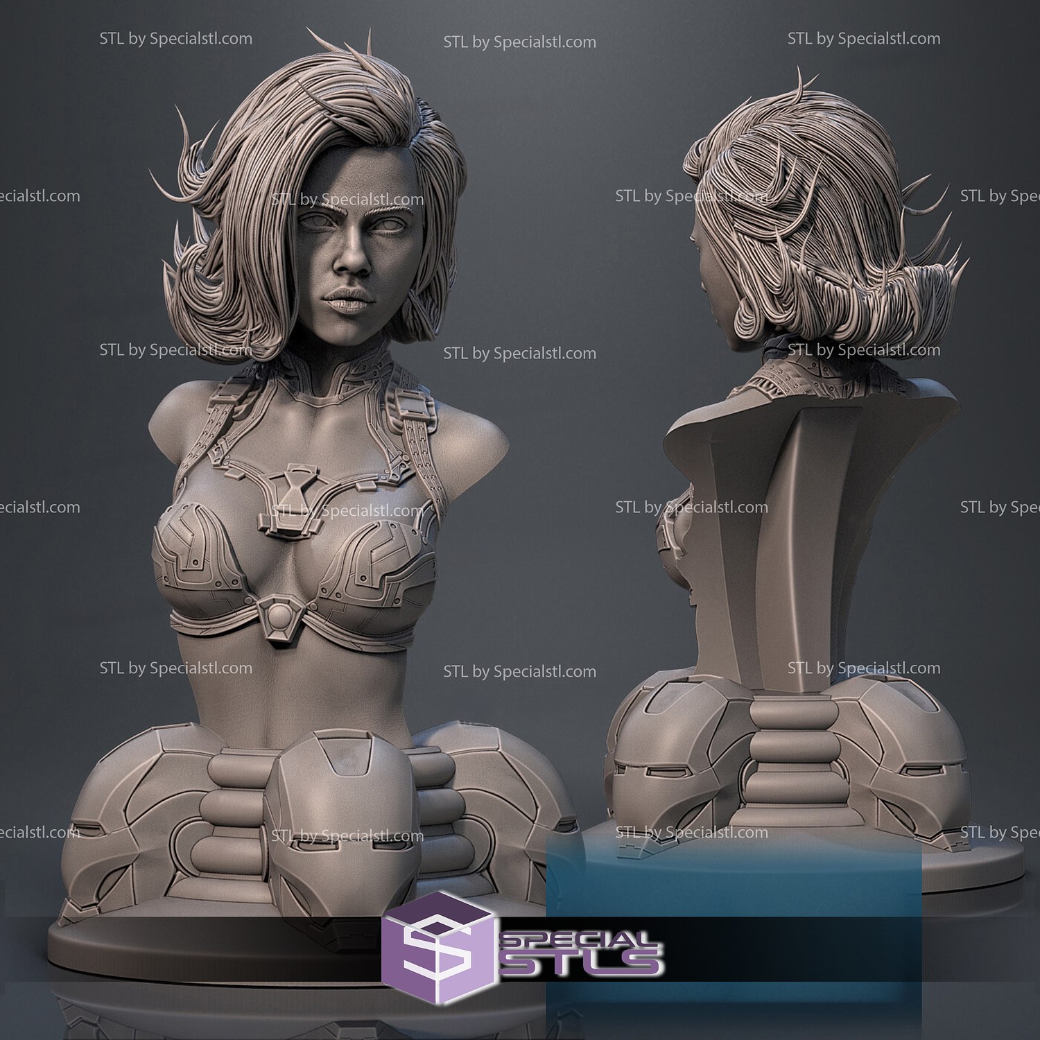 female-bust bust of woman 3D model 3D printable