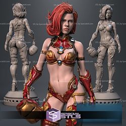Iron Widow Scarlett Johansson Fanart 3D Printing Figurine STL Files