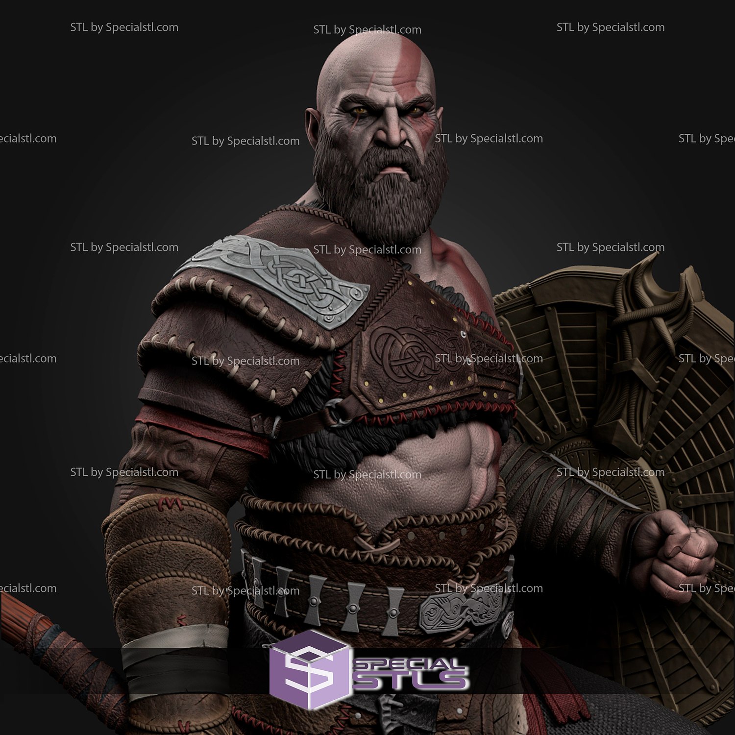 Kratos God of War - STL File for 3D Print