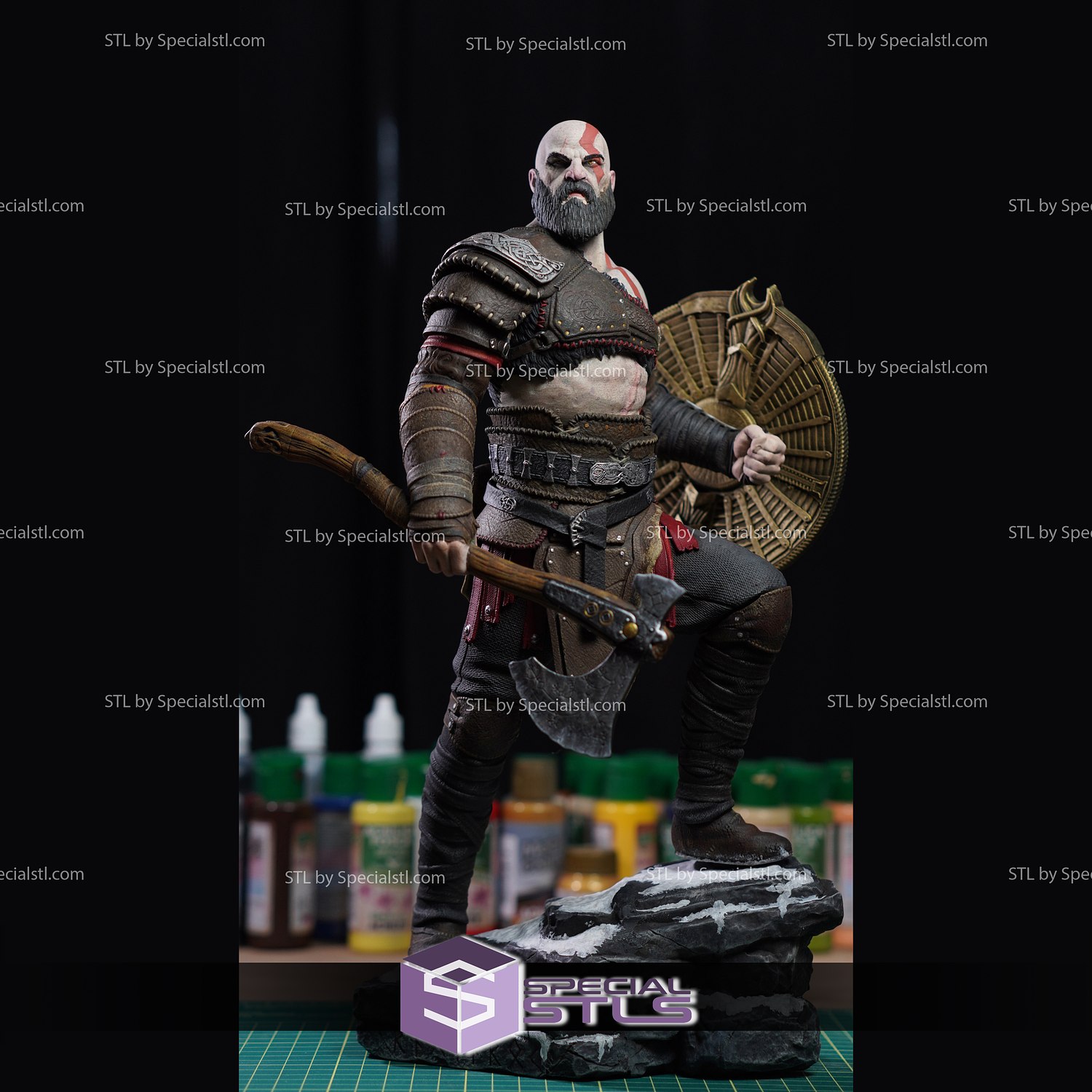 Kratos Standing V4 3D Printing Figurine God of War STL Files