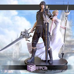 Luna and Noctis 3D Printing Figurine Final Fantasy STL Files