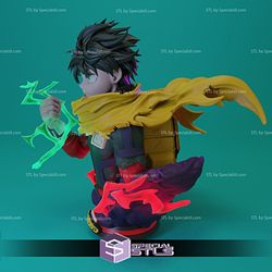 Midoriya Izuku Bust 3D Printing Figurine My Hero Academia STL Files